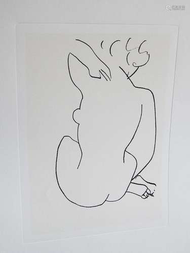 Henri Matisse(1869-1954) "Back Nude", seriegraphy,...