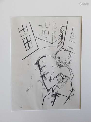 Georges Grosz(1893-1959) "The end", original litho...