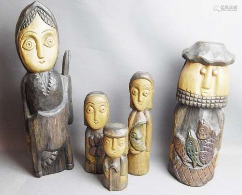 Henryk Zegadlo (1934-2011) group of 5 figures