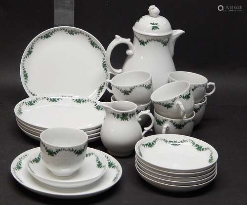 Coffee set for 6 persons without sugar bowl