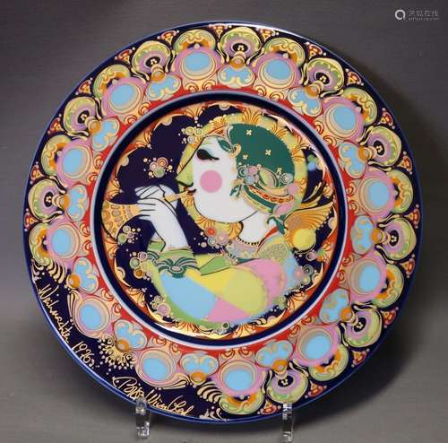 Christmas plate "Angel with trumpet",Rosenthal por...