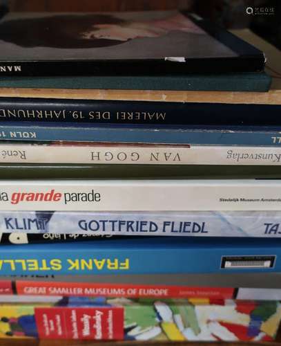 Konvolut ca.14 art catalogs and books