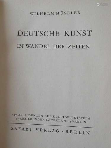 Wilhelm Müseler "German art through the ages",1954