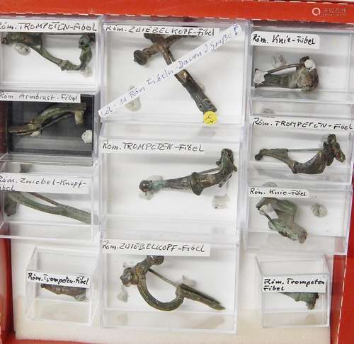 Mixed lot of 11 roman fibulae