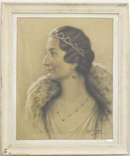 Edgar Breyne (1887-?) "Portrait of a lady with a tiara&...