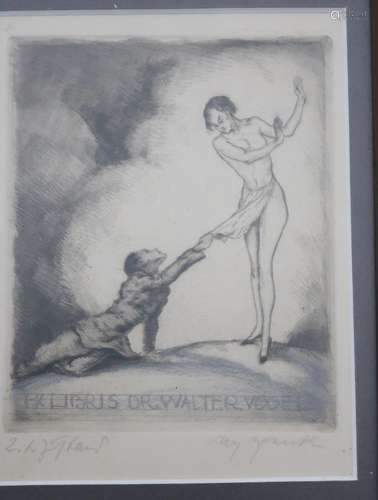 Max Bernuth (1872-1960) "Exlibris Dr.Walter Vogel"