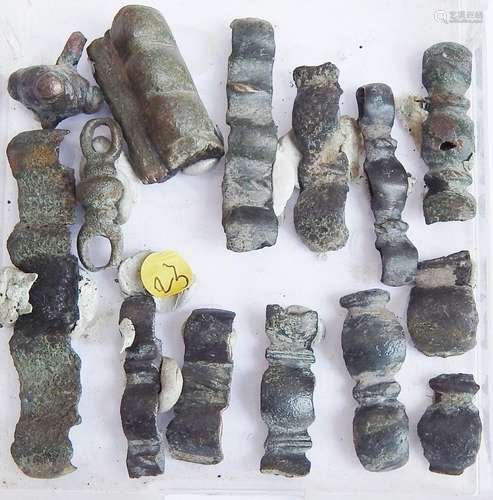 Convolute 12 Celtic bronze parts