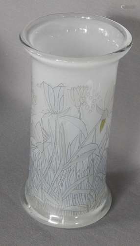 Flower vase with floral