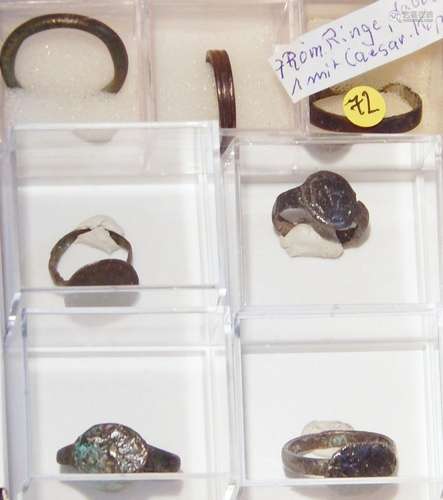 Mixed lot 7 Roman rings,