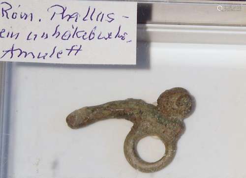 Roman phallus, amulet av