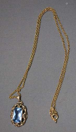 Necklace with pendant,bl