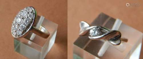 Convolute 2 ladies rings