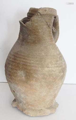 Large handle clay jug,Si