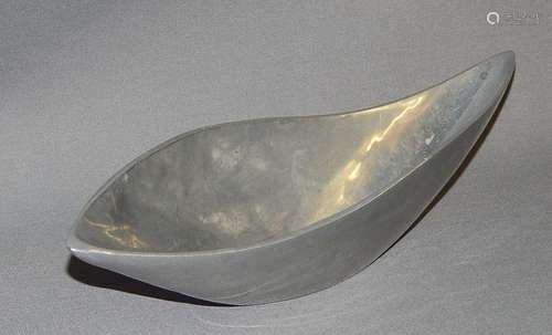 Oval bowl,aluminum,modern