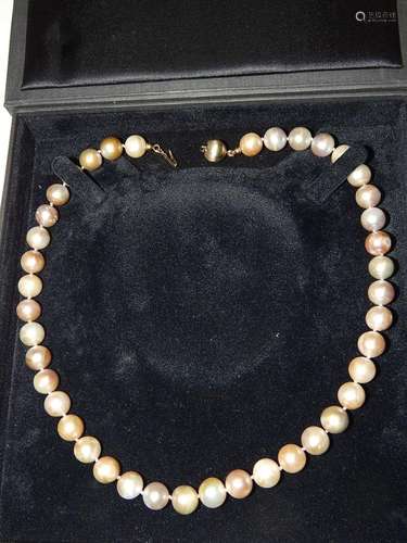 Cultured pearl necklace wi