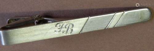 Tie clip,monogrammed "FB",