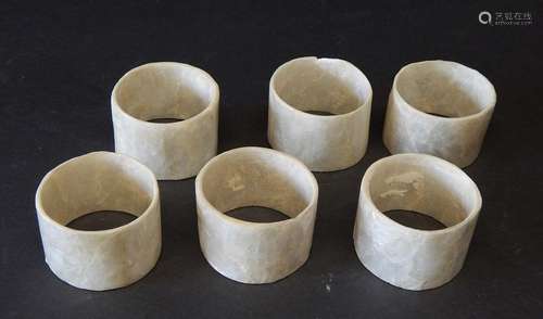 mixed lot 6 napkin rings,m