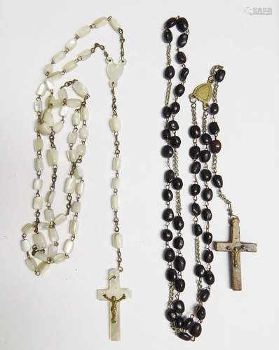 Convolute 2 rosaries,toget