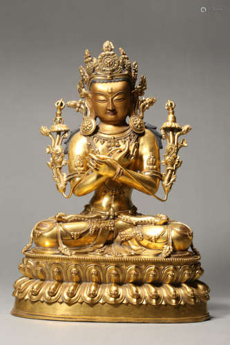 Gilt-Bronze Figure of Vajradhara