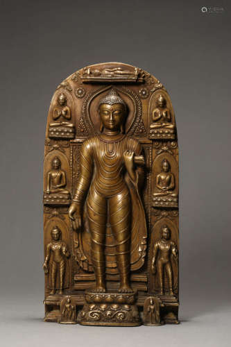 Copper Alloy Figure of Shakyamuni