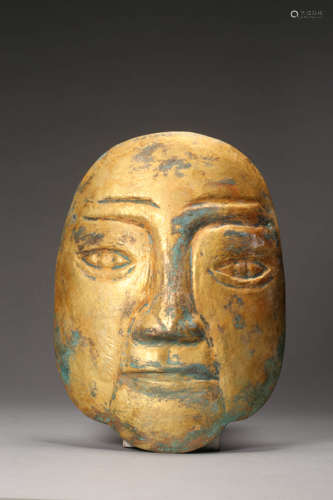 Gilt-Bronze Face Mask