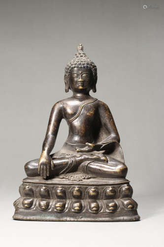 Gilt-Bronze Figure of Shakyamuni