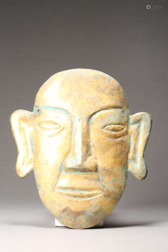 Gilt-Bronze Face Mask