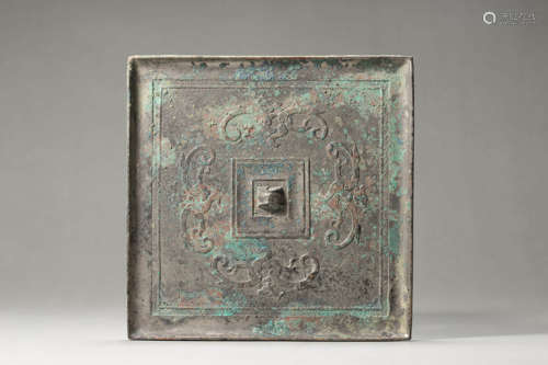 Bronze Ritual Square Mirror