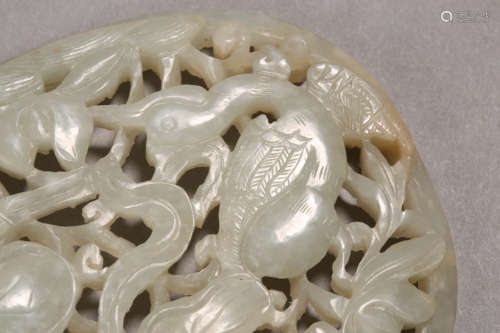 White Jade Bird Applique