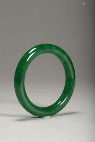 Carved Jadeite Bangle