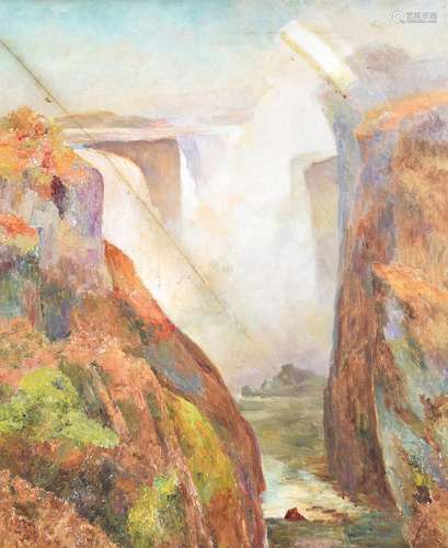 WALTER FOLLEN BISHOP (BRITISH 1856-1936), VICTORIA FALLS, RH...