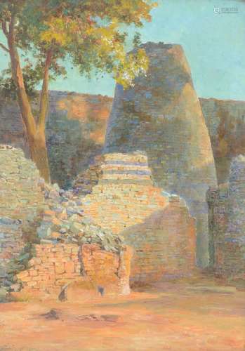 WALTER FOLLEN BISHOP (BRITISH 1856-1936), RUINS IN RHODESIA