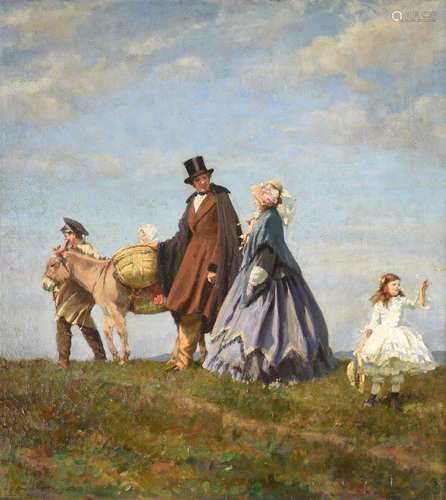 λ LEONARD CAMPBELL TAYLOR (BRITISH 1874-1969), ON THE HILL