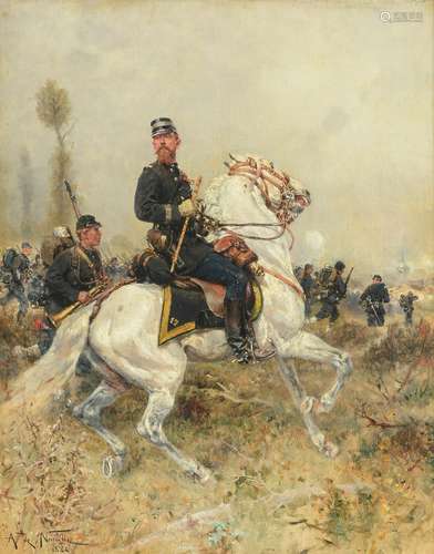 ALPHONSE MARIE DE NEUVILLE (FRENCH 1835-1885), THE COMMANDAN...