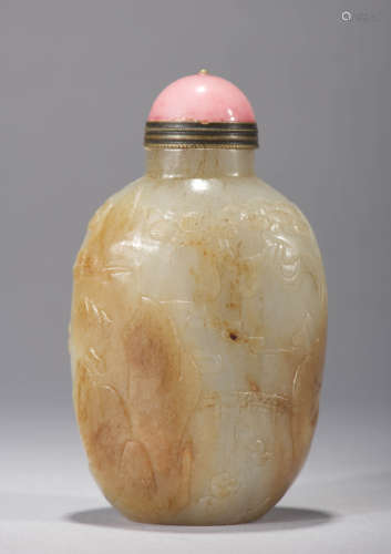 Carved Jade Snuff Bottle