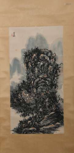 Modern Huang binhong's landscape painting