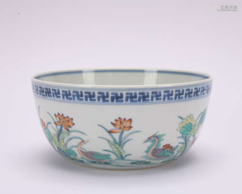 A Dou cai 'mandarin duck' bowl