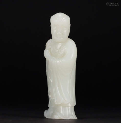 A hetian jade statue of Arhat