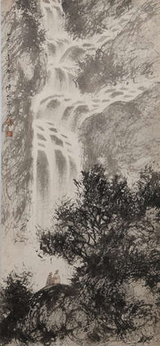 Modern Fu baoshi's landscape and figure painting