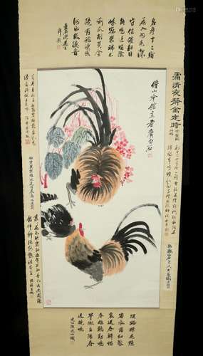 CHINESE HANGING SCROLL PAINTING