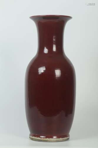 A Ox Blood Color Porcelain Vase