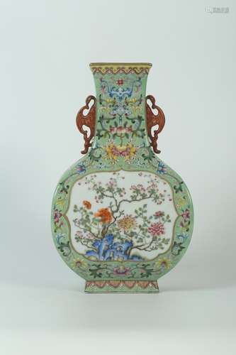 A Famille Verte Porcelain Vase