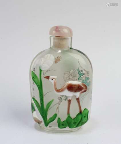 CHINESE PEKING GLASS SNUFF BOTTLE