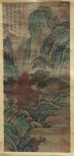 CHINESE HANGING SCROLL PAINTING