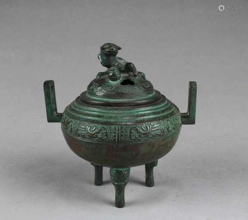 CHINESE BRONZE CENSER