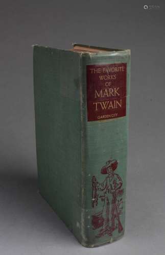 A BOOK TITLED 'THE FAVORITE WORKS OF MARK TWAIN GA