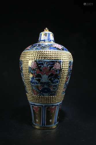 CHINESE PORCELAIN MEIPING VASE