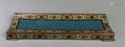 ANTIQUE CHINESE CLOISONNE BRUSH HOLDER