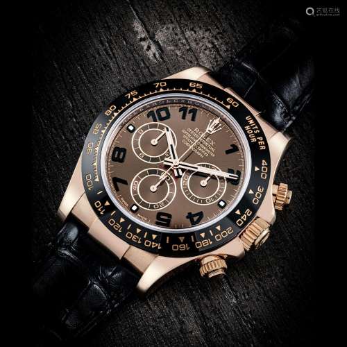 勞力士，18K紅金自動上弦計時腕錶， DAYTONA ，型號116515LN，約2016...