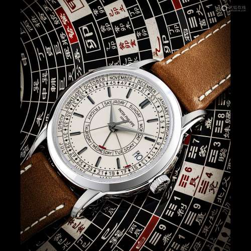 百達翡麗，不鏽鋼自動上弦周曆腕錶，型號5212A，約2020年製，附原廠證...